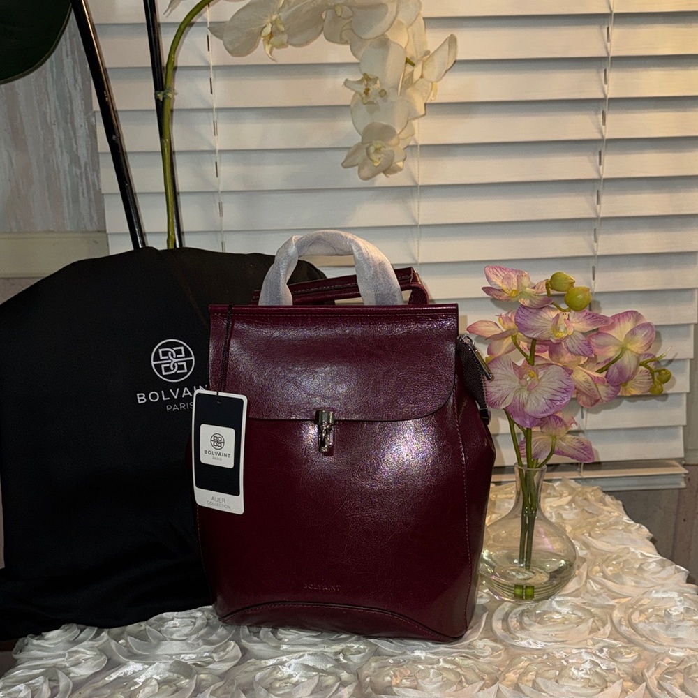 Bolvaint Paris Burgundy Backpack